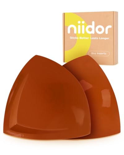 Image of Niidor Large Size Bra Inserts,Double Sided Sticky Bra Pads Inserts for D+ Cups