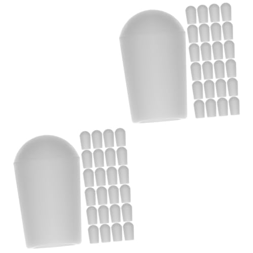 PRETYZOOM Sets Coat Hangers Rack Tine Caps Wire Thread Cover Shelf Organizer Tip Caps Easy Installation Compact End Tip Protective Covers Pcs