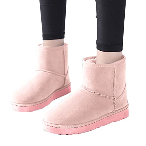 Osheoiso Winterstiefel Damen Schneestiefel Kunstfell Warm Gefüttert...