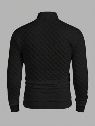 Image of Tagas Men's Textured Zig-Zag Knit White Sweater|Sweatshirt for Mans|Mans Winter wear| Round Neck|