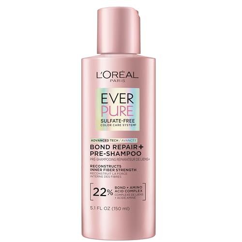 L'Oreal Paris Sulfate Free Bond Repair+ Pre Shampoo Concentrate, Hair Treatment with Bond + Amino...