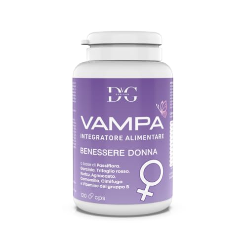 Agnocasto integratore menopausa con trifoglio rosso garcinia cambogia kudzu cimicifuga per controllo vampate di calore peso e umore con 3 vitamine 100% naturale made in italy 120 cps