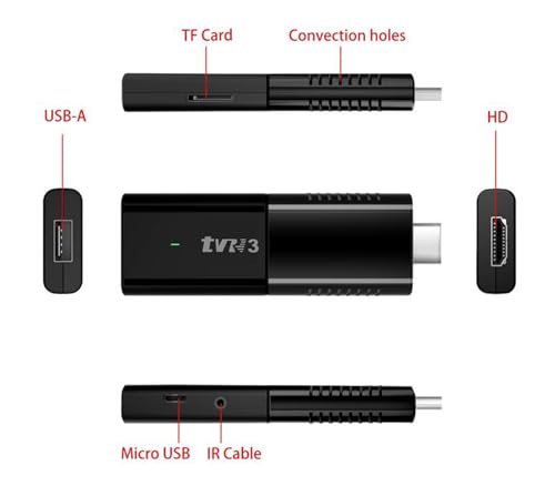 Tv Stick Android 10.0 8K 4G/64G Telecomando HD Mini Box Smart TV R3 Box