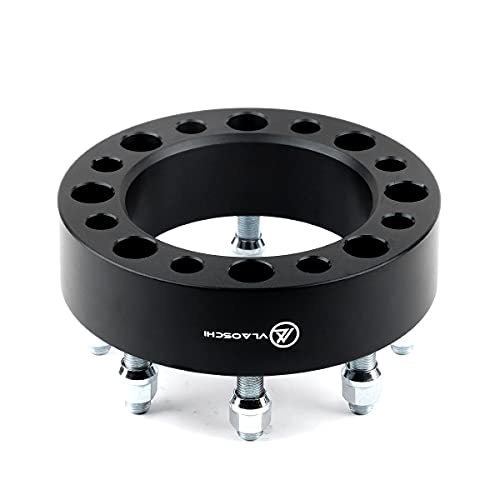 VLAOSCHI Black Forged 8x180 to 8x170 Wheel Adapters 1.5 Inch with 14x1.5 Studs Compatible with Chevy GMC 8 Lug for 2011-2022 Silverado Sierra 2500 3500 HD(Adapt 8x170 Rim on 8x180 Truck) - Pack of 4 by VLAOSCHI - Image 8