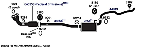 Image of AP Exhaust Products 700394 Exhaust Muffler