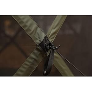 Gazelle 5 sided outdoor portable pop up screened gazebo canopy tent with carry bag and stakes for parties and other outdoor occasions alpine green  urban country home decor