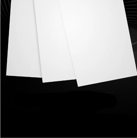 Hoja de plástico ABS reutilizable 250x250mm placa rigida 4mm espesor
