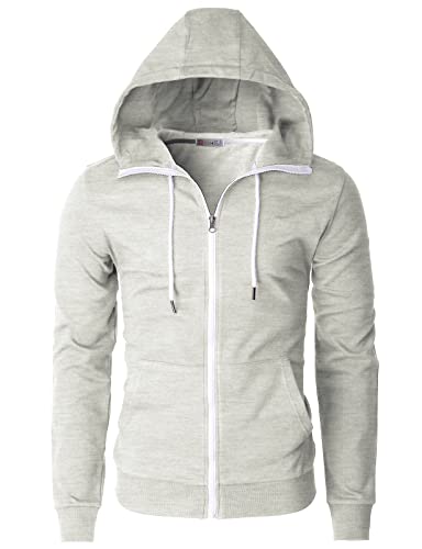 新品　BRIEFING　MERINO HIGH NECK HOODIE Men's Heather Grey Merino Wool Hoodie–Soft & Breathable