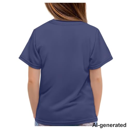 Image of Novelty 3D Graphic T Shirts for Kids Crew Neck Funny Animal Print Short Sleeve Girls Tshirts 3-16 Years