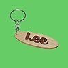 Lee Personalised Wooden Keyring Keychain Key Fob #2