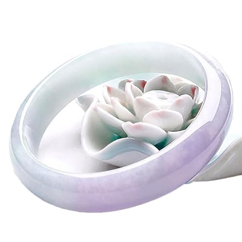 Natural Jade Bangle Bracelet for Women, Violet Light Purple Floating Purple Jade Bracelet, jade bracelet women2