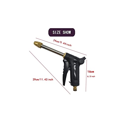 Pistola de agua de alta presión Lavadora de autos Pistola rociadora de limpieza Boquilla de manguera de riego de jardín Pistola de agua de riego por aspersión ajustable Pistola de agua de alta presió