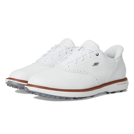 Skechers Men's Prestige Slip-in Arch Fit Golf Shoe Trainers, White Spikeless, 41 EU Weit