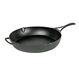 Lodge Blacklock 12' Triple Seasoned Cast Iron Skillet - Preseasoned Cast Iron Skillet Pan - Easy Cleanup - Lightweight Design - Cast Iron Cookware - Premium Cast Iron Skillets