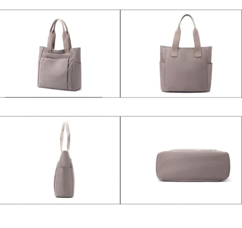 Bolso tote ligero de nylon para mujer con múltiples bolsillos miniatura 6