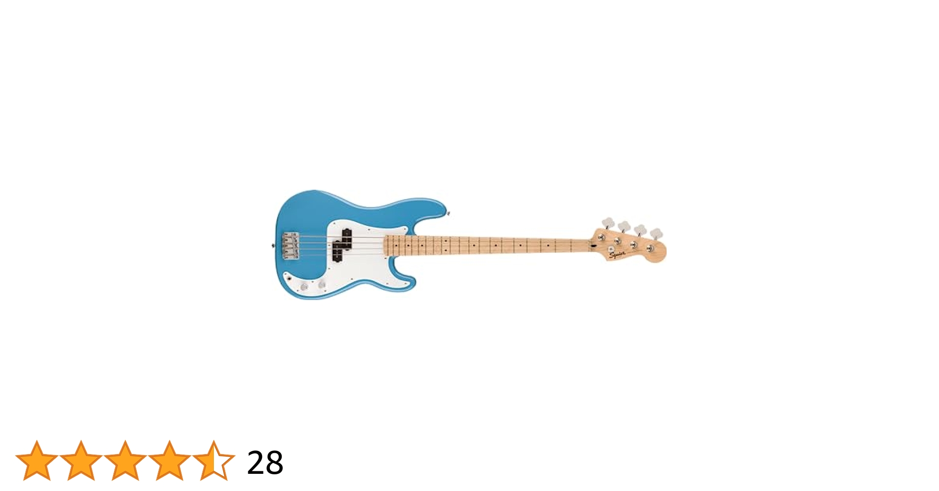 Fender 4 String Bass Guitar, Right, California Blue