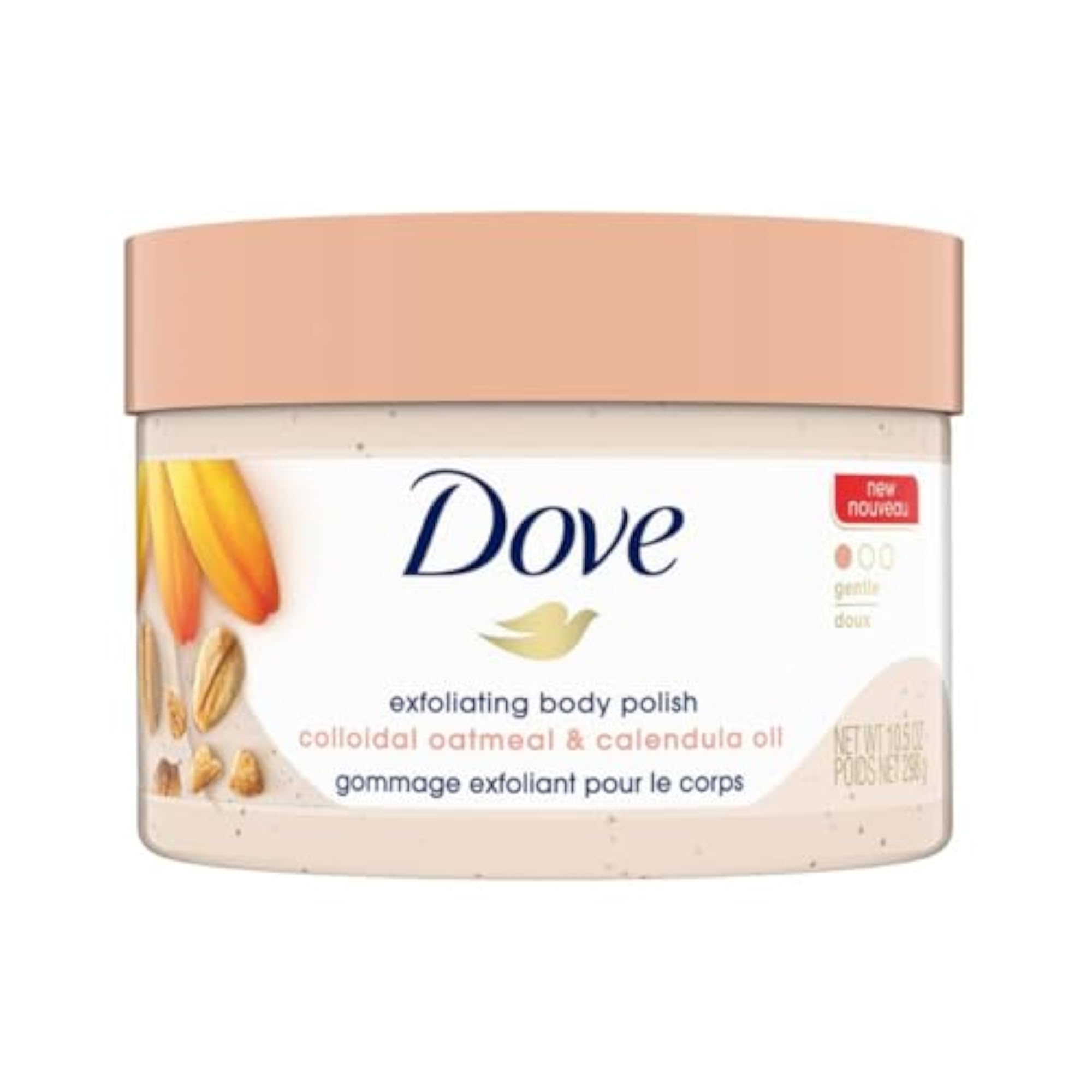 Exfoliating Body Polish Scrub with Oatmeal & Calendula Oil