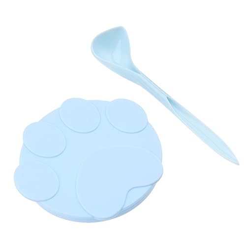 ibasenice Pet Can Cover Spoon Silicone Food Seal for Pet Canned Food Multi-use Spoon for Easy Feeding