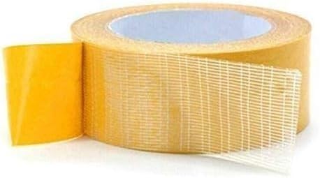 Tape High Strength Self-Adhesive Fiberglass Cloth Mesh Tape Fabric Roll - Super Sticky Double Sided Self-for Fabric, Leather, Auto Industry, Sealing, Alloy Bonding,One Color-10mm x 25m