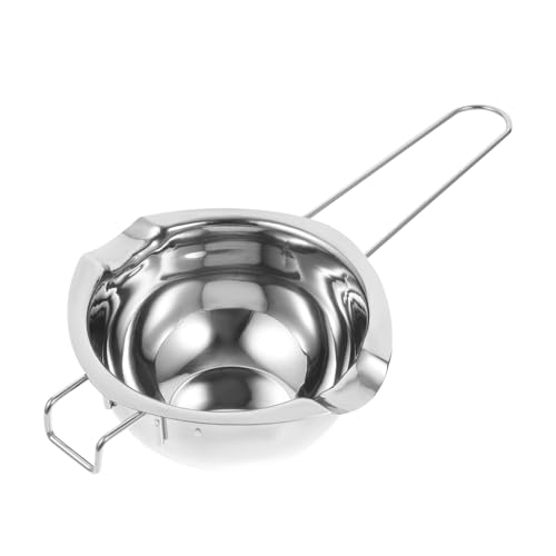 KICHOUSE 1pc Stainless Steel Butter Melt Pan Chocolate Melting Bowl for Baking Pot for Cheese Heating