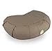TORTUGA MEDITATION & YOGA - Coussin de Méditation Demi Lune - Housse 100 % coton naturel facile à laver – Hauteur 15 cm - Modèle TERRA