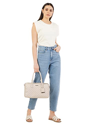 Image of INKD Women's Stretchable Barrel Fit Jeans - High-Rise | Lightweight | Classic 5 Pocket Styling | Jeans for Women (Available in Plus Sizes)