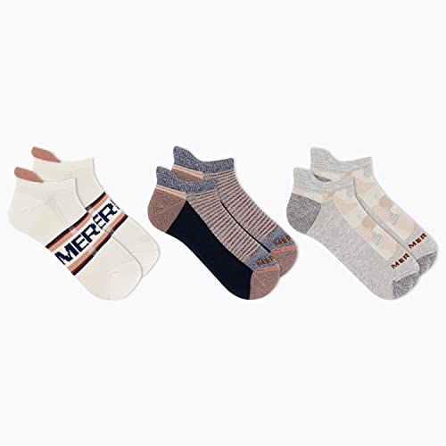 Image of Merrell Unisex Adult Cushioned Low Cut Tab Socks (3-Pair)
