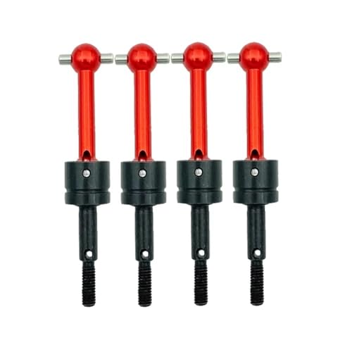 RC �J�[ �A�N�Z�T���[ For Tamiya For TT-01 For TT-02 TA04 53792 1/10 RC�J�[�A�b�v�O���[�h�p�[�c�A�N�Z�T���[CVD���^�����j�o�[�T���h���C�u�V���t�g�p(Red,4pcs)