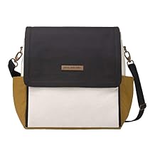 Petunia Pickle Bottom Boxy Backpack | Diaper Bag | Diaper Bag Backpack for Parents | Top-Selling Stylish Baby Bag | Sophisticated and Spacious Backpack for On The Go Moms | Caramel/Black