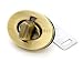 CRAFTMEmore 2PCS Oval Twist Turn Locks Purse Closure Leathercraft Accessory Turn Lock Clasp Available 3 Sizes (Large 35x26 mm, Brushed Gold (Bronze))