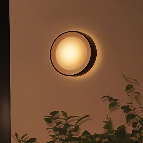 Philips Hue White & Color Ambiance Daylo Wandleuchte für den Aussenbereich schwarz 950lm, dimmbar, bis zu 16 Mio. Farben, steuerbar via App, kompatibel mit Amazon Alexa (Echo, Echo Dot) 6