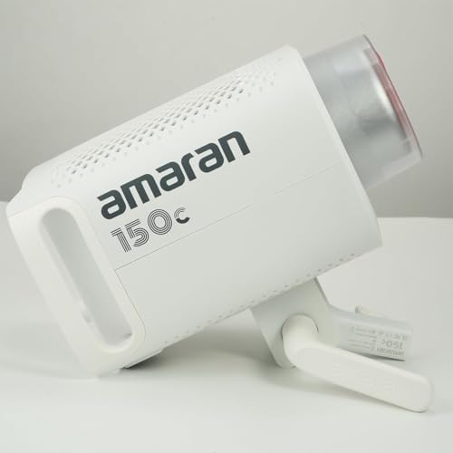 Aputure Amaran 150c COB Video Light,RGBWW 150W,2,500K to 7,500K CCT with G/M Adjustment,15,610 lux @ 1m with Hyper Reflector,APP Control (White) - Image 3