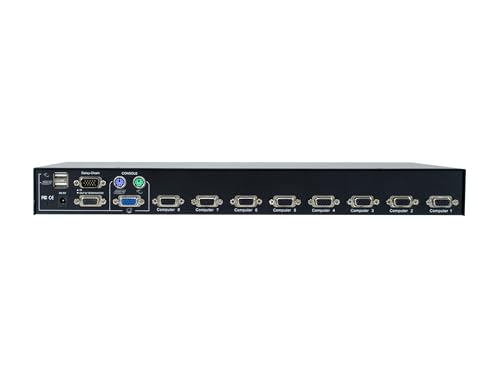 Levelone KVM-3208 Switch Per Keyboard-Video-Mouse Montaggio Rack Nero - 4
