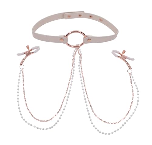 Collare Per Sesso E Malizia Con Morsetti Per Capezzoli