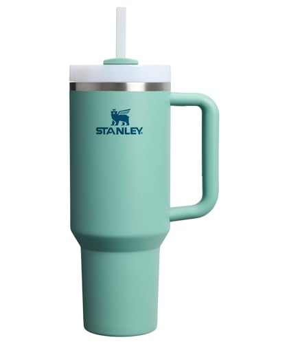 Image of STANLEY Quencher H2.0 Tumbler with Handle and Straw 40 oz | Flowstate 3-Position Lid | Cup Holder Compatible for Travel | Insulated Stainless Steel Cup | BPA-Free | Spring Green