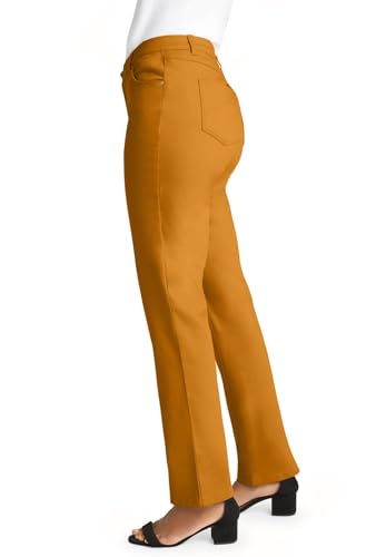 Jessica London Women's Plus Size Tall True Fit Stretch Denim Straight Leg Jean3