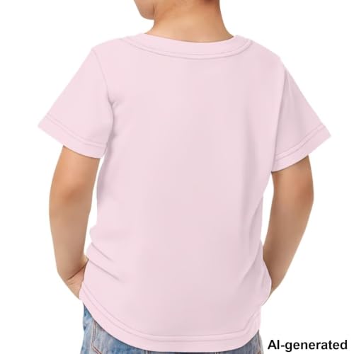 Image of Novelty 3D Graphic T Shirts for Kids Crew Neck Funny Animal Print Short Sleeve Girls Tshirts 3-16 Years