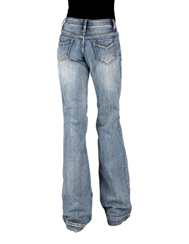 Stetson Western Denim Jeans Womens Button Blue 11-054-0214-0809 BU3