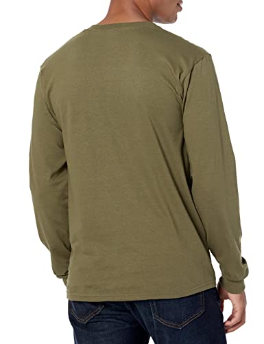 Soffe Mens Long-Sleeve Cotton T-Shirt Athletic T Shirts, Olive Drab Green, X-Large Us #TOP4