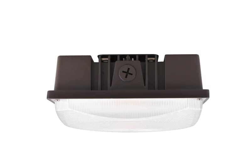 GREENLIGHTDEPOT LED Canopy Light - 40W - Outdoor Parking Garage Light - PGD - Brown - (UL+DLC 5.1) (5700K)