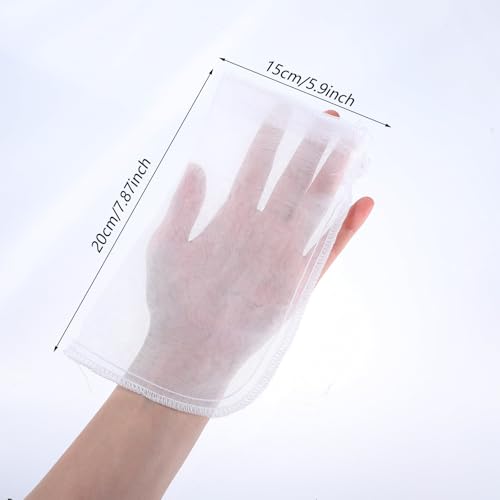 Image of QfwdfcTrenz 4 Pack 180μm Aquarium Filter Bags Aquarium Filter Bag Mesh Bags Drawstring Media Bag for Aquarium Purigen Packets for Aquarium Filter 7.5 * 3.6 inch Extra Fine Filter Impurities