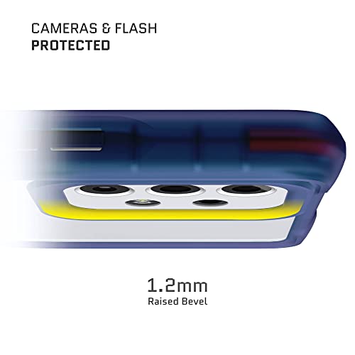 Image of Ghostek COVERT Clear Blue Samsung Galaxy A53 5G Phone Case Shockproof Protective Cover Heavy Duty Protection Shock Absorbent Grip Bumper Designed for 2022 Samsung A53 5G (6.5in) (Blue-Limited Edition)
