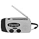 Solarradio, IPX3 Wasserdicht, Handkurbel-Solarradio, Solarradio, Radio-Laterne, Multifunktionale Tragbare USB-Aufladung für Camping (Amerikanisches Modell)
