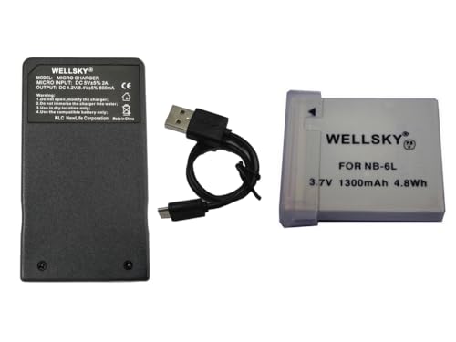 WELLSKY NB-6L NB-6LH ݊obe[ 1 + [ y ] USB Type C ݊[d obe[`[W[ CB-2LY 1 [2Zbg] iƓ悤gp\ cʕ\\ [qیJo[t Lm