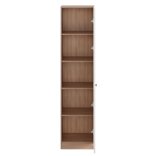 Image of FURNEASER Fanciable Engineering Wood Wardrobe Almirah for Clothes with 1 Door | Single Door Cabinet Closet Organizer | Cupboard for Bedroom Living Room | 43 x 42 x 180 CM