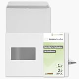 easydruck24de Umschläge mit Fenster DIN C5-25 Stück I...