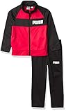 PUMA Boys' Track Jacket & Pant, Red, 5