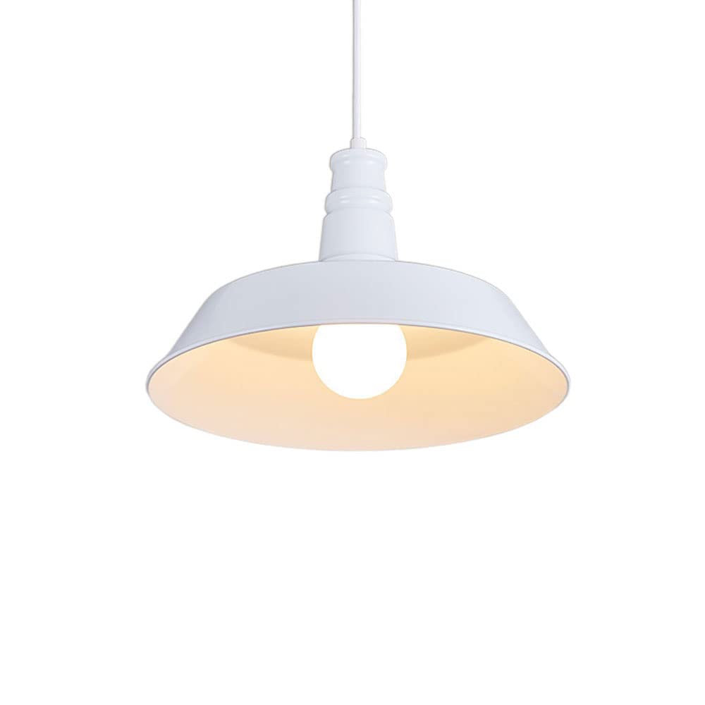 HXYSXHJUO Colorful Macaron Metal Pendant Lamp - Nordic Chandelier for Kitchen Island, Adjustable Height, Retro Minimalist Design(G,46cm)