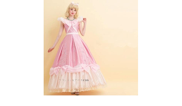 Amazon.co.jp: [エアーズCOS] シンデレラ 母の形見ピンクドレス 仮装