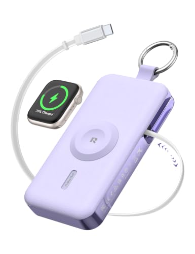 RORRY CharmGo Portable Charger 3 in 1 iPhone Power Bank for Apple 12000mAh